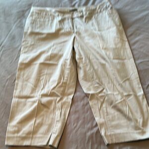 Lane Bryant Cream Capris